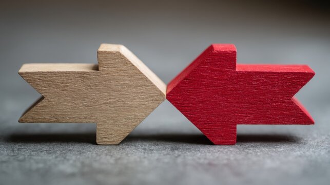 Icon concept highlighting misalignment to raise concern with current strategies and encourage corrective actions