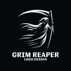 Grim Reaper Vector Logo Design