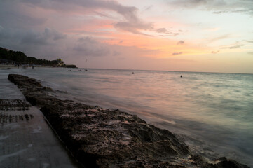 Photograph showing the beauty of the beaches in Varadero, Cuba, whether at sunrise, sunset or during the day