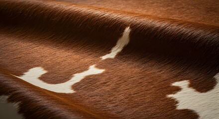 Cowhide rug texture detail