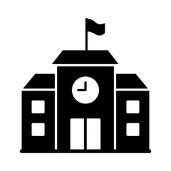 School Icon Glyph