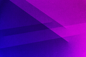 Fototapeta na wymiar Blue violet purple fuchsia magenta pink abstract background. Geometric shape pattern. Color gradient. Line triangle corner mosaic. Bright neon vibrant light glow. Grain noise mesh. Design. Template.