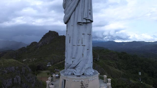 Majestic Jesus Statue of Buntu Burake A Spiritual Icon in Toraja Highlands