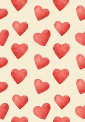 Crimson Watercolor Heartscape