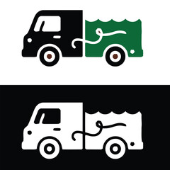 set of trucks vector illustration