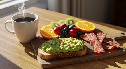 Sunlit Morning Plate