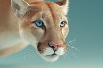 Obraz premium Majestic Cougar Portrait Wild Cat Big Cat Feline Predator Nature Wildlife Animal Ph