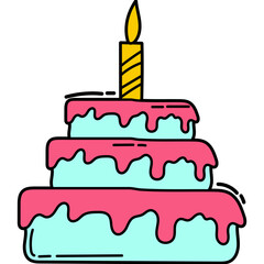 Birthday Doodle Element