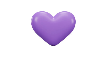 Obraz premium A light purple heart shape. Perfect for Valentine's Day!