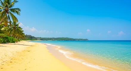 Fototapeta premium Golden Sands, Azure Dreams: Tropical Escape