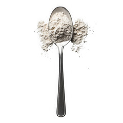 Spoonful of fine light powder
