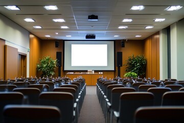 Fototapeta premium empty conference room with chairs