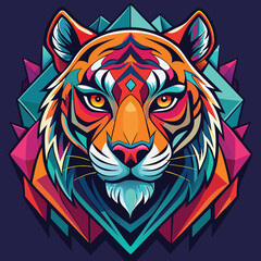 tiger head vector