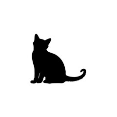 Cat vector logo design