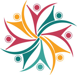 abstract floral design