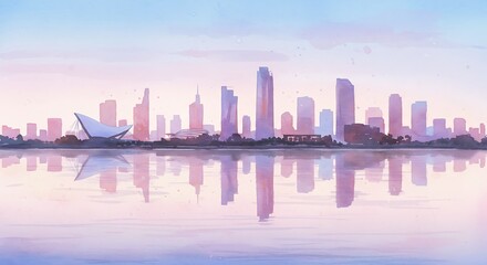 Fototapeta premium City's Soft Awakening