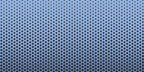Stars Modern Halftone Geometry Pattern Vector Smooth Camber Border Blue Abstract Background. Checkered Faded Particles Curve Line Subtle Texture. Half Tone Contrast Graphic Minimalist Wide Wallpaper