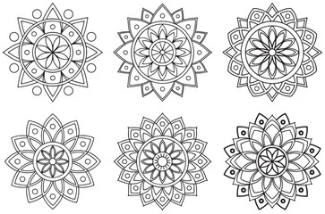 Editable Mandala Vector Bundle: Ideal for Meditation and Craft Projects