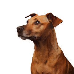 Obraz premium professional dog photo with vibrant single-tone background