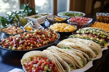 Obraz premium ingredient for tacos with breads