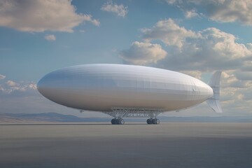 airship on the ground