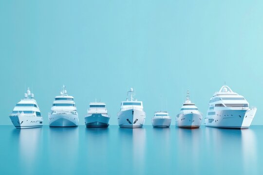 multiple boats on the water