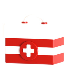 first aid 3d icon illustration
