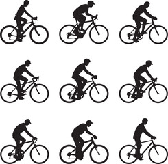 Fototapeta premium Mountain Bike SVG | MTB Trail Riding Cut File | Off-Road Cycling DesignMountain Biking SVG | Adventure Bike Silhouette | Outdoor Cycling ClipartBike Rider SVG | Mountain Trail Cut File | Extreme S