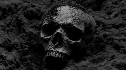 realistic human skull