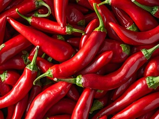 Korean Red Chili Pepper Stock Image, Spicy Korean Pepper on White Background, Hot Red Chili Close-Up, Korean Spice Ingredient Photo, Fresh Red Chili Pepper for Korean Cuisine