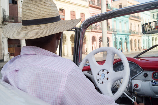 Typical old taxi in Havana, Cuba