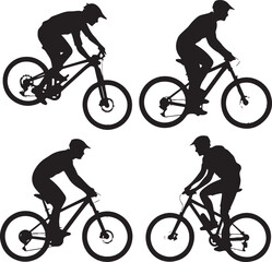 Fototapeta premium Mountain Bike SVG | MTB Trail Riding Cut File | Off-Road Cycling DesignMountain Biking SVG | Adventure Bike Silhouette | Outdoor Cycling ClipartBike Rider SVG | Mountain Trail Cut File | Extreme S