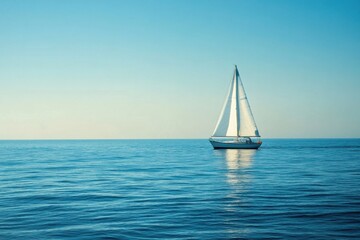 Fototapeta premium sailing boat at the sea