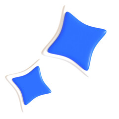 stars sticker 3d icon illustration 