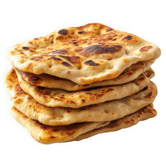 Flatbread golden brown stacked