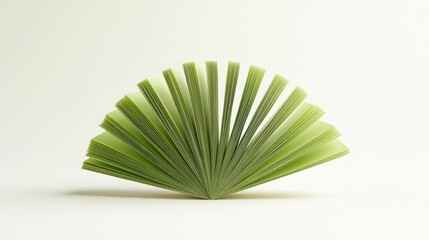 Green paper fan