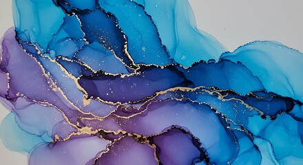 Fluid Hues: An Alcohol Ink Symphony