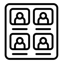 election list candidate icon line