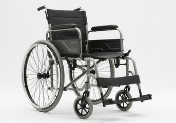 Fototapeta premium Close up of a yellow swallowtail butterfly with black and orange markings on white