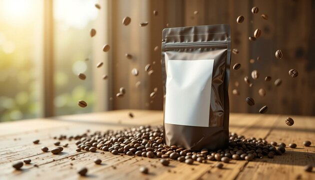 A Pakage of Coffee Beans.	