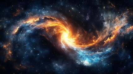 Obraz premium Colorful nebulae in space