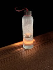 bottle of vodka and glass