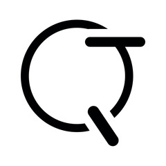 Abstract letter qt logo design.	