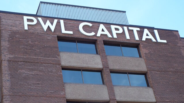 Ottawa, ON, Canada-May 14,2025: The brick office building of "PWL Capital" at 265 Carling Avenue.
