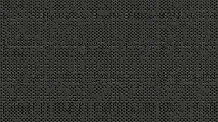 Naklejka premium Elegant Seamless Black Perforated Leather Texture Trendy Dark Grey Leatherette with Pierced Holes for Luxury Auto Upholstery and Steering Wheel Design 3D Rendered Pattern