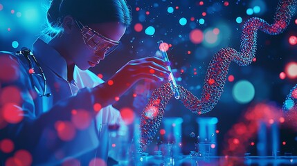 Obraz premium Future of Medical Technology: Laboratory Automation Insights