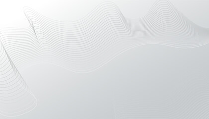 Abstract white background with gray dynamic curve. Vector illustration