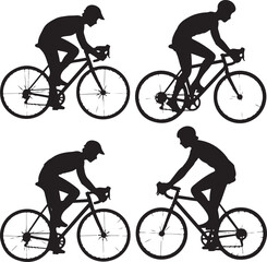 Mountain Biker in Action Silhouette

Off-Road Cycling Adventure Vector

Extreme Downhill MTB Scene

Mountain Bike Rider Jumping Silhouette

Cyclist on Rocky Trail Vector Design