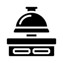 concierge bell glyph icon