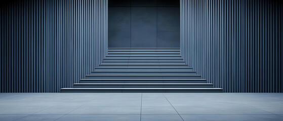 Abstract Geometric Stairway Design Interior